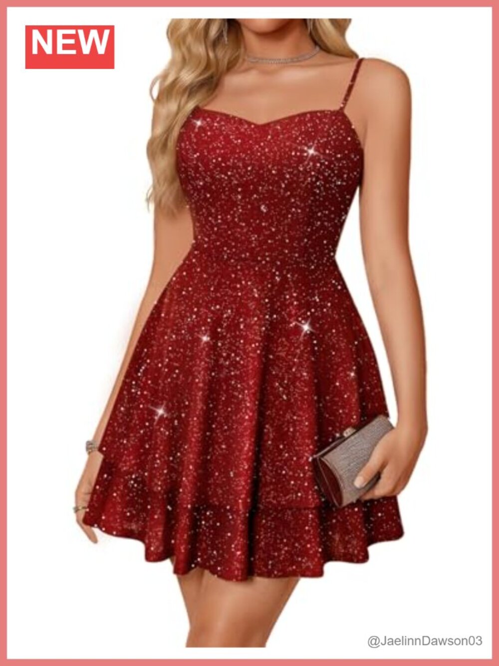 Sequin Mini Cocktail Dress V-Neck Spaghetti Strap Homecoming Prom Party